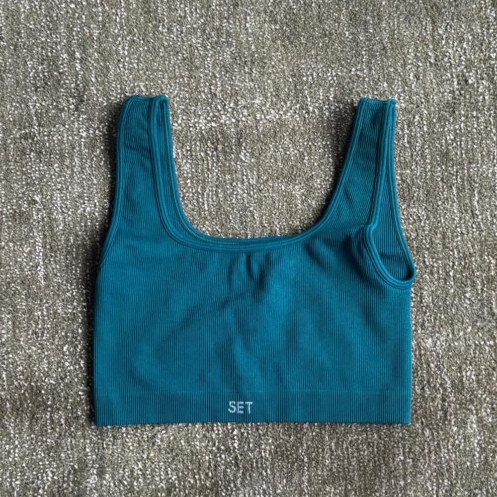 Set-active Women's Blue and Green Bra